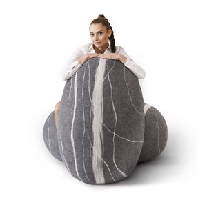 contemporary pouf