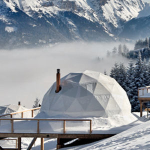 round bubble tent