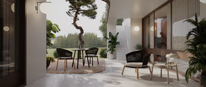 aluminum relaxing armchair 1