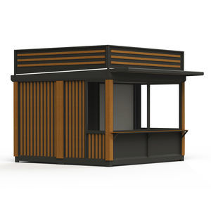 wooden garden pavilion