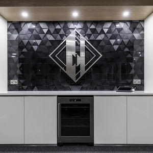 printed glass panel