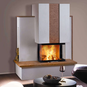 closed wood hearth