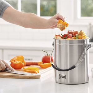 stainless steel compost bin