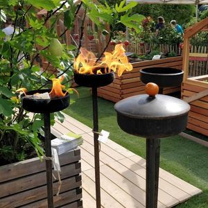 floor-mounted garden torch