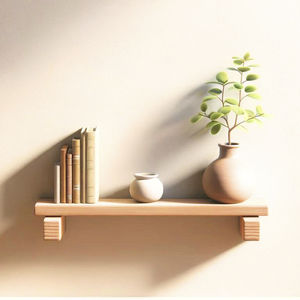 wall-mounted shelves
