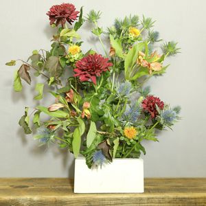 concrete flower pot