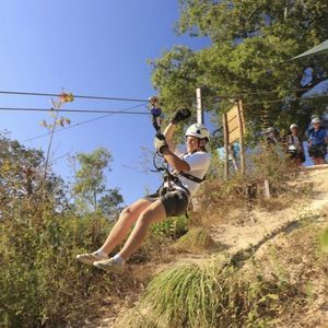 zipline cable slide for playground