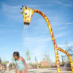 water jet play structure