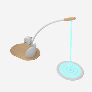 water play feature with integrated LED