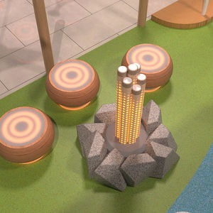 playground climbing boulder