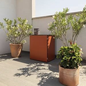 wooden compost bin