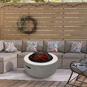 wood-burning fire pit