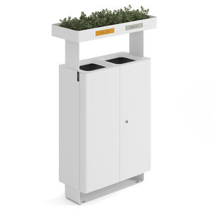 outdoor trash can