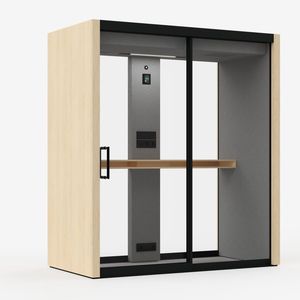 office pod with built-in lighting 1