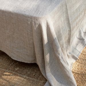 linen bed sheet