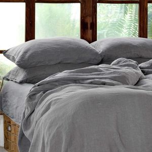 linen bed sheet