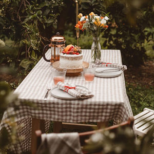 linen tablecloth