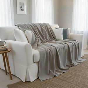 linen throw blanket