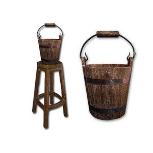 wooden champagne bucket 1