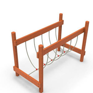 wooden playground bridge