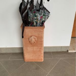 terracotta umbrella stand