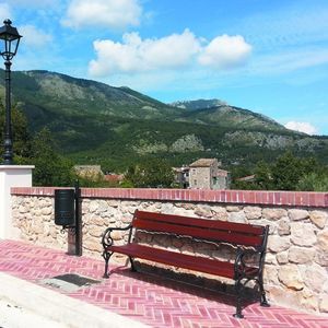 traditional public bench