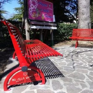 modern public bench