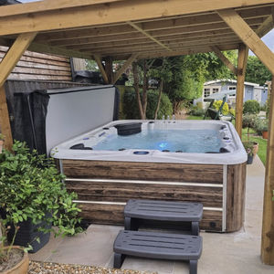 above-ground hot tub