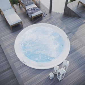 built-in hot tub