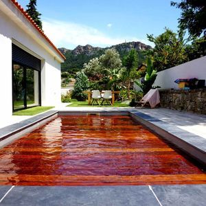 swimming pool with movable floor
