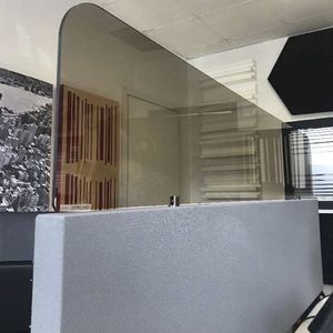 desk mounted sound-absorbing panel