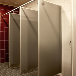 high-pressure laminate washroom partition