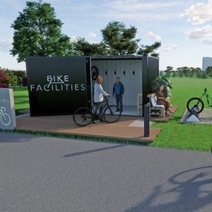 container bike shelter