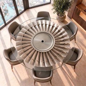 made from aircraft parts dining table 1