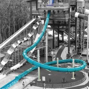 curved water slide