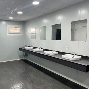 multiple outdoor washroom cabin