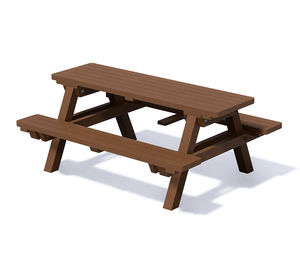 traditional picnic table