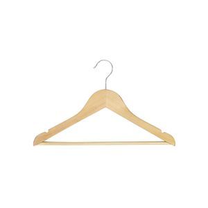 matte varnished wood coat hanger