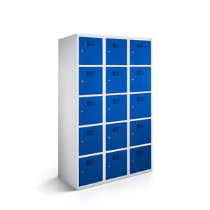 powder-coated steel set of lockers
