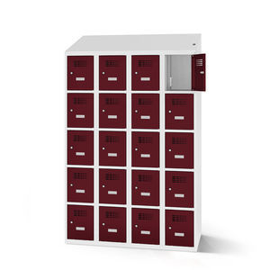 powder-coated steel set of lockers