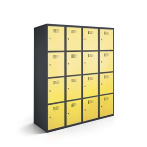 powder-coated steel set of lockers