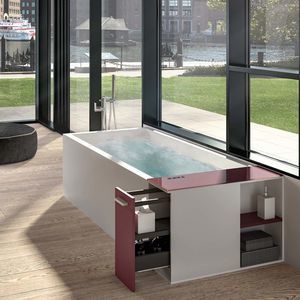 back to wall bathtub