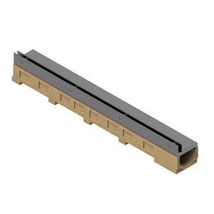 drainage channel with central slot