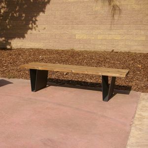 contemporary public bench
