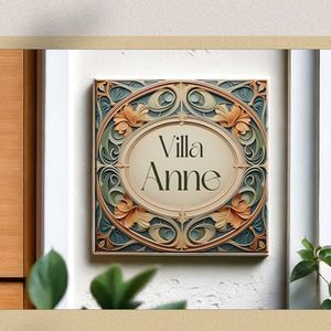 outdoor signage plate