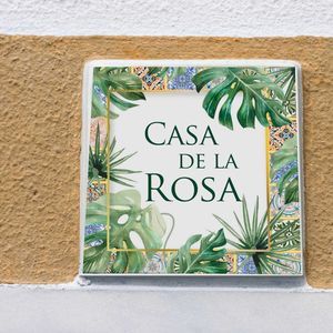 outdoor signage plate