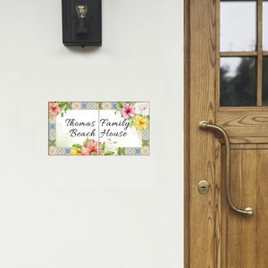 outdoor signage plate