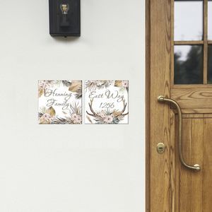 wall-mounted signage plate