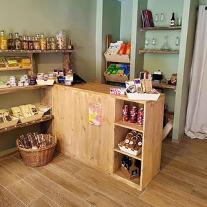 solid wood counter