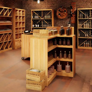 solid wood counter